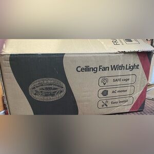 Brand New Shihot Ceiling Fan - Stylish and Safe Addition to Any Room